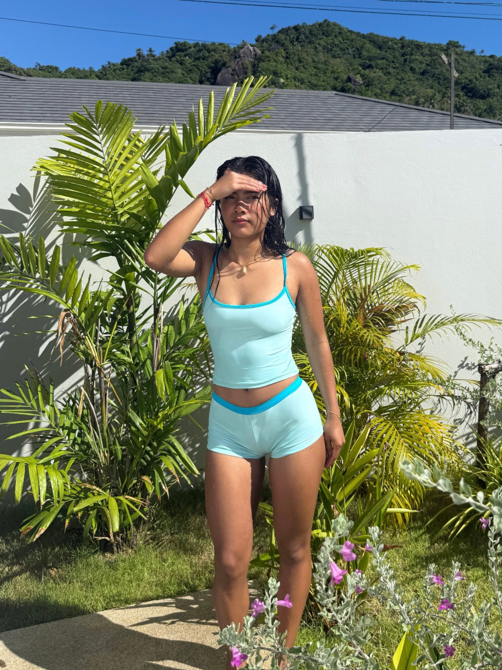 Light Blue Swimsuit Set — Bikini Set by SwySwim